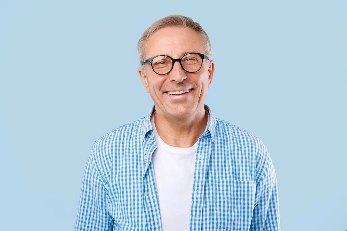 Male Portrait 25 with blue BG