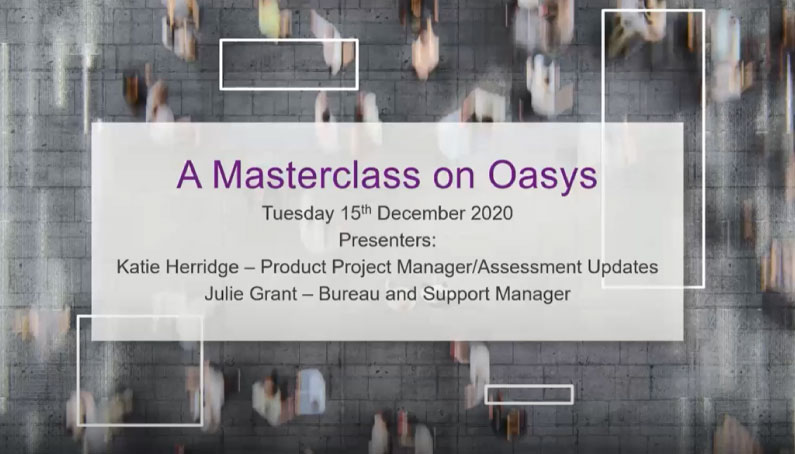 Oasys Masterclass video