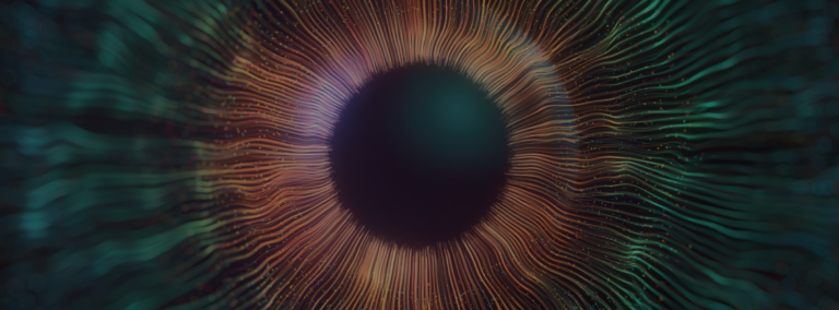 closeup on iris