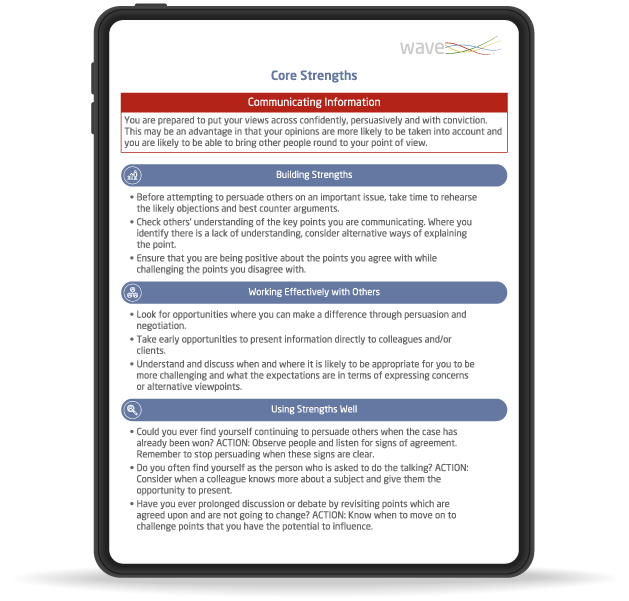 coaching report mockup