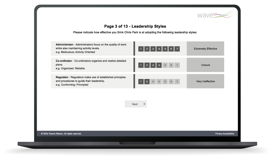 leadership impact 360 laptop mockup