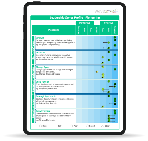 leadership impact 360 report mockup