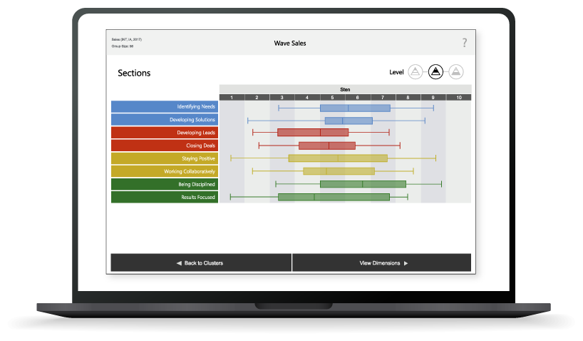 sales analytics mockup