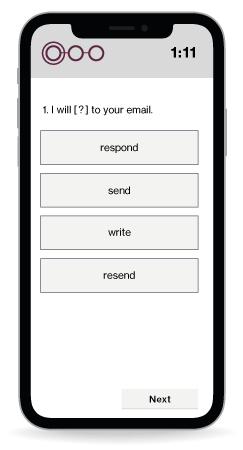 workplace english test mockup