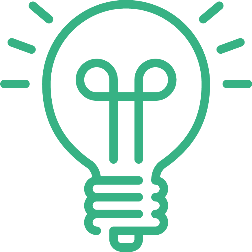 illustrative lightbulb icon