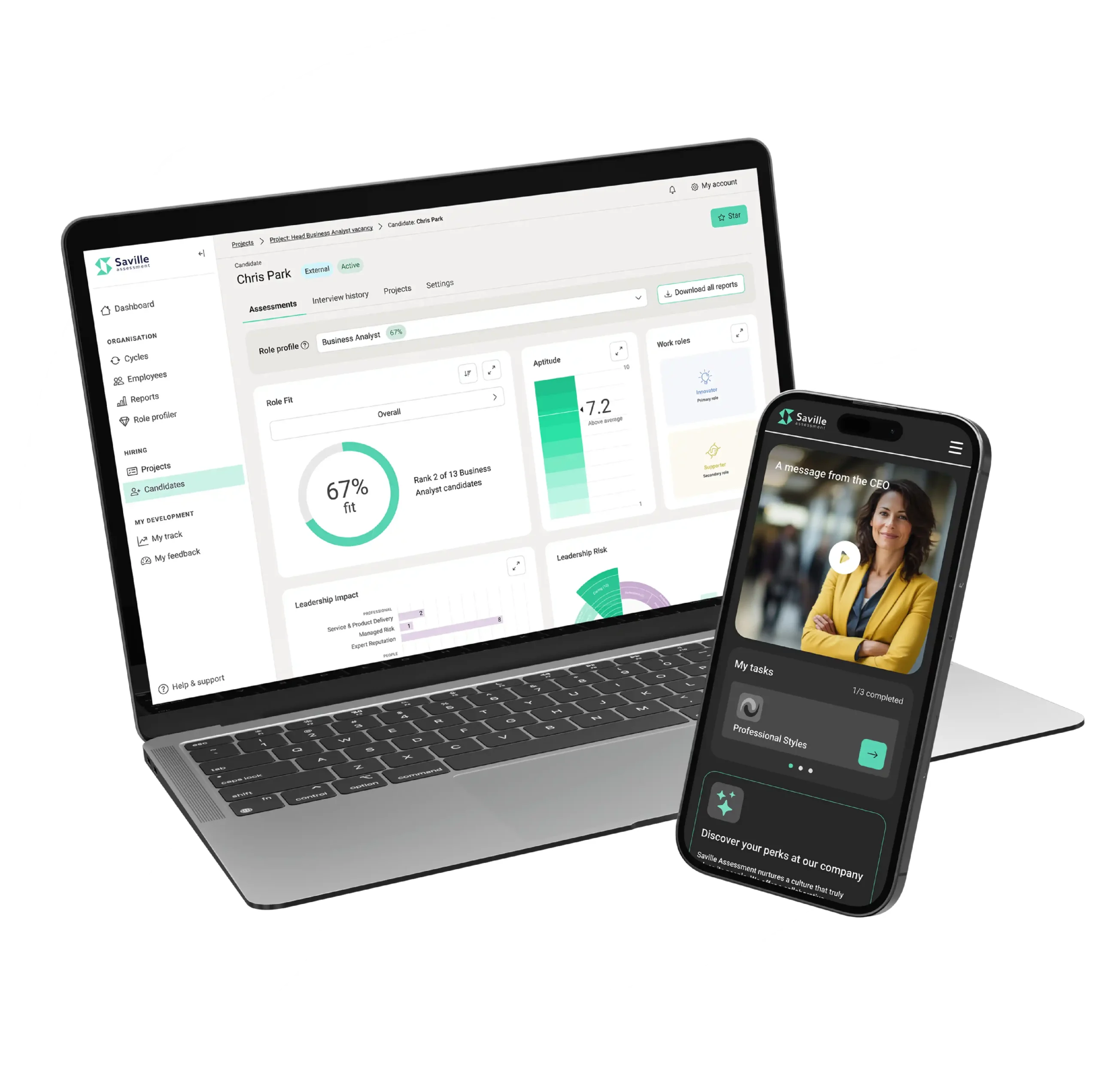 Wave Connect dashboard on a laptop and phone